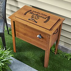 Backyard Bar Wooden Beverage Cooler